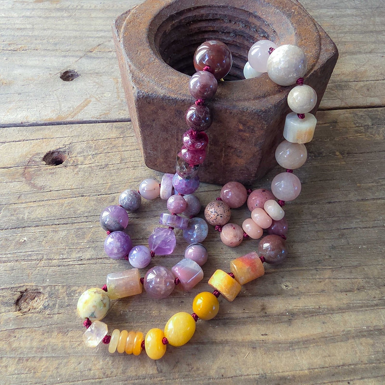Hand-Knotted Gemstone Necklace | Custom Made to Order - Image 7